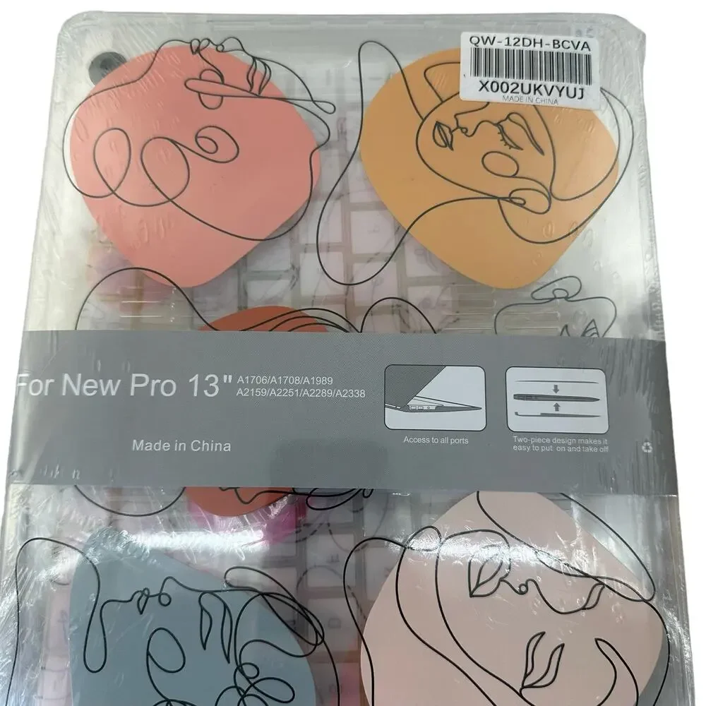 Abstract Faces Hardshell Case / Cover Fits MacBook Pro 13
